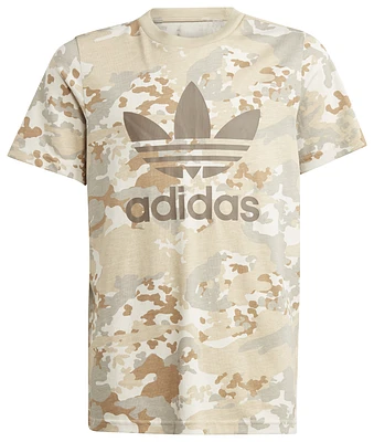 adidas Originals Boys adidas Originals Camo T-Shirt - Boys' Grade School Green/Multi Size M