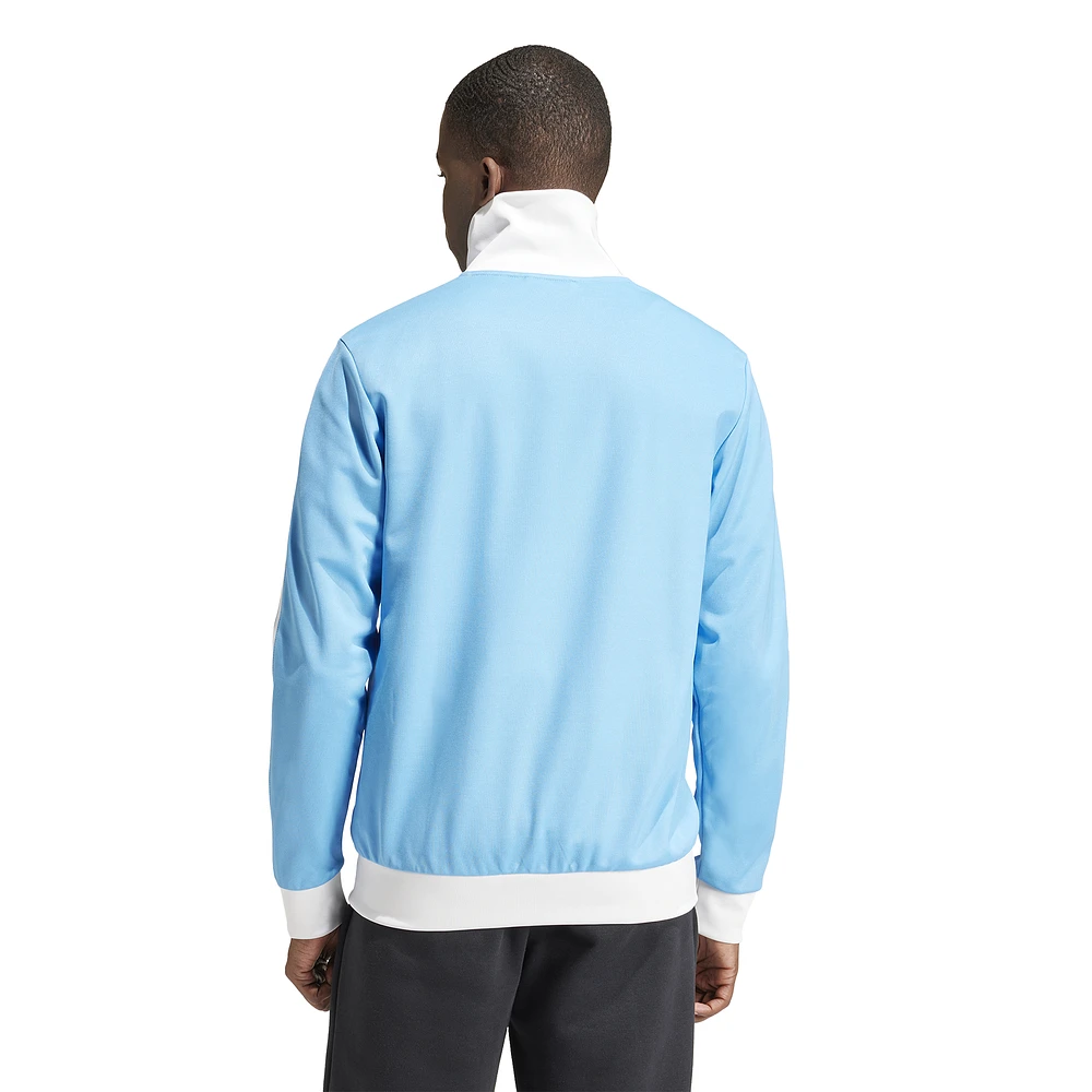 adidas Originals Mens adidas Originals Beckenbauer Classics Lifestyle Track Jacket - Mens Semi Blue Burst Size M