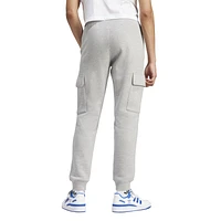 adidas Originals Mens Trefoil Essentials Cargo Pants - Medium Grey Heather/White