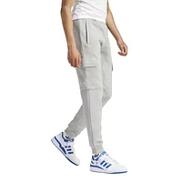 adidas Originals Mens Trefoil Essentials Cargo Pants - Medium Grey Heather/White