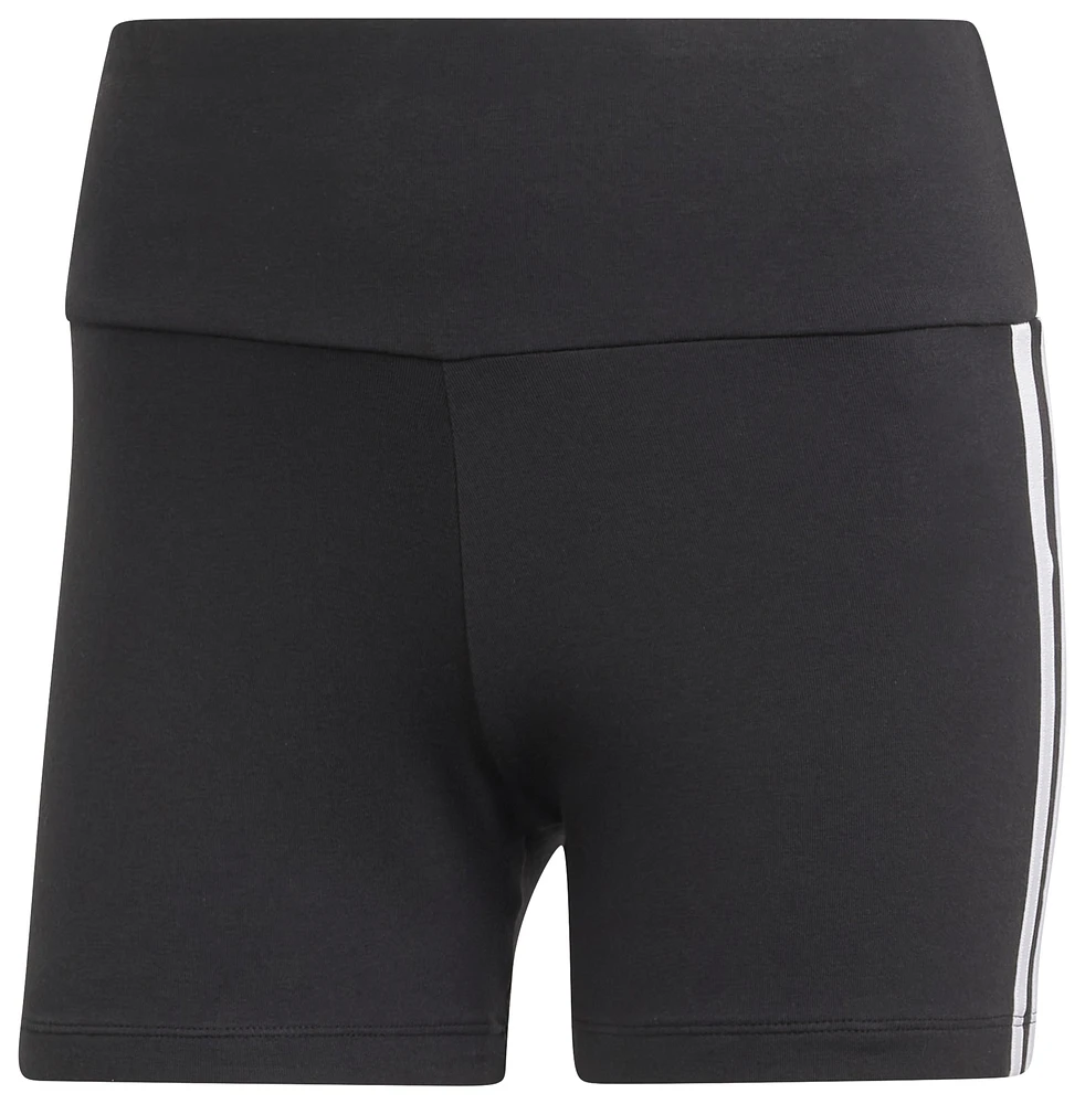 adidas Originals Womens 3 Stripe Booty Shorts - Black/White