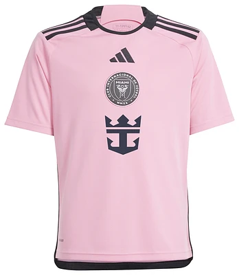adidas Boys Messi Miami Soccer Jersey - Boys' Grade School Easy Pink/Black