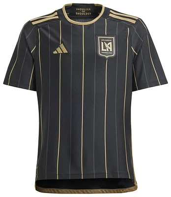 adidas Boys Los Angeles FC 24/25 Home SS Jersey - Boys' Grade School Black