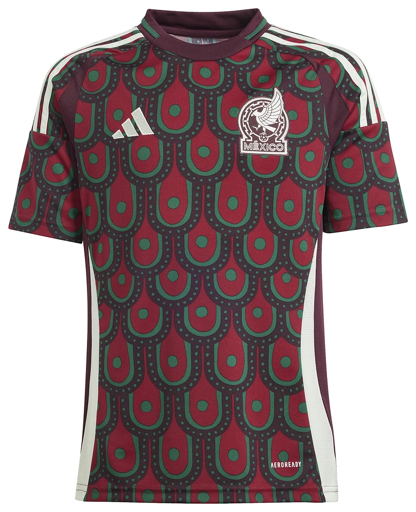 adidas Mexico 2024 Home Soccer Jersey - Boys' Grade School