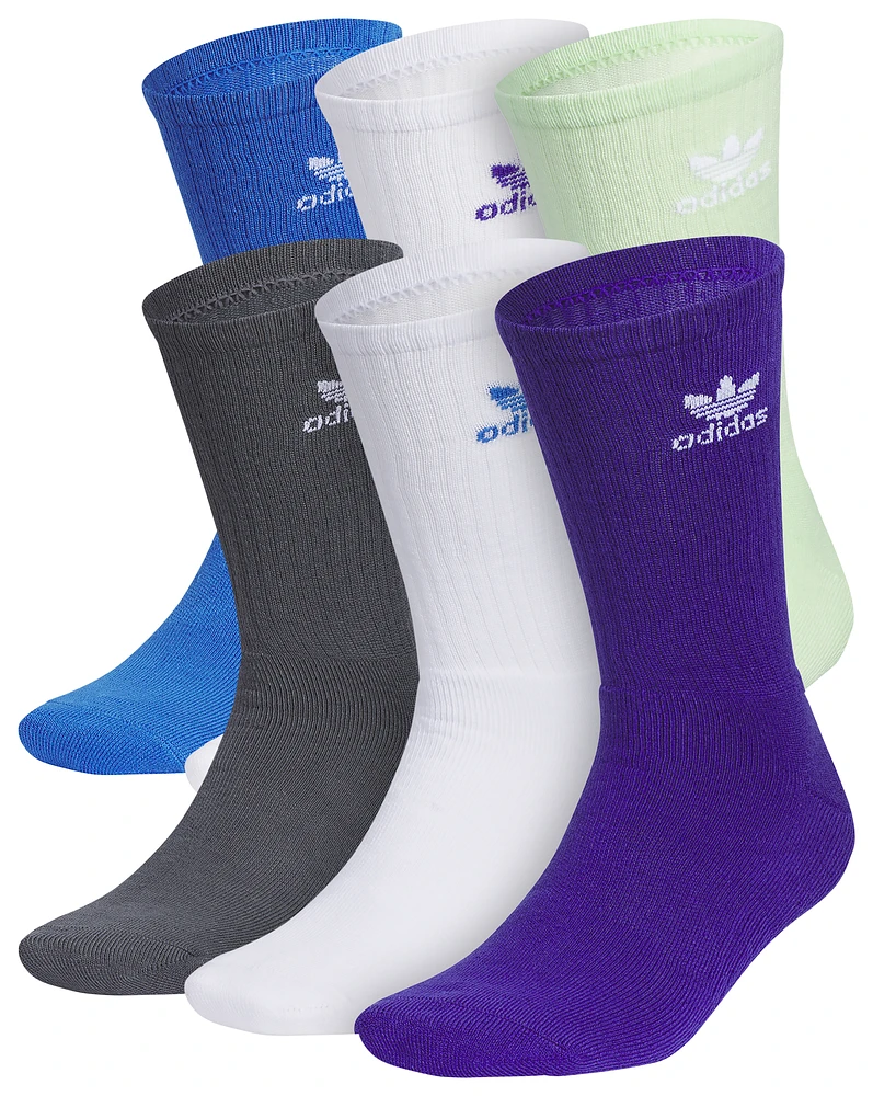 adidas Originals Trefoil 6 Pack Crew Socks - Men's