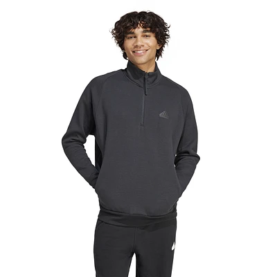 adidas Mens adidas Z.N.E. Half-Zip Sweatshirt - Mens Black Size M