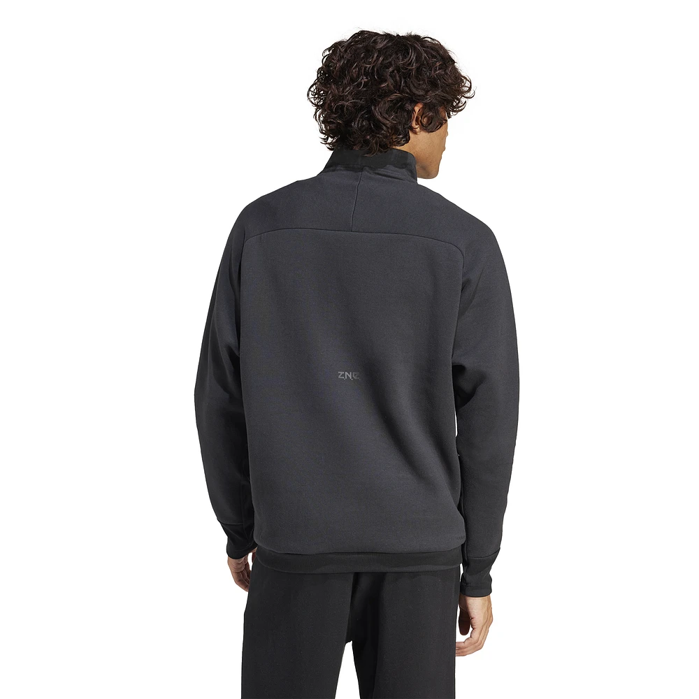 adidas Mens Z.N.E. Half-Zip Sweatshirt - Black