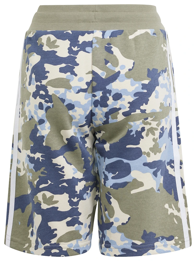 adidas Originals Boys Camo Shorts - Boys' Grade School Silver Pebble