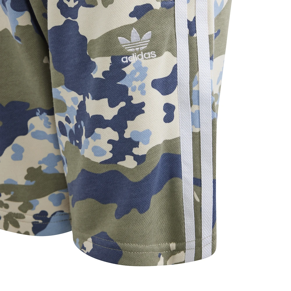 adidas Originals Boys Camo Shorts - Boys' Grade School Silver Pebble