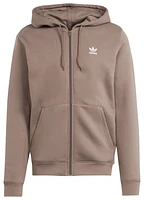 adidas Originals Mens Essential Full-Zip Hoodie - Earth Strata/White