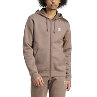 adidas Originals Mens Essential Full-Zip Hoodie - Earth Strata/White