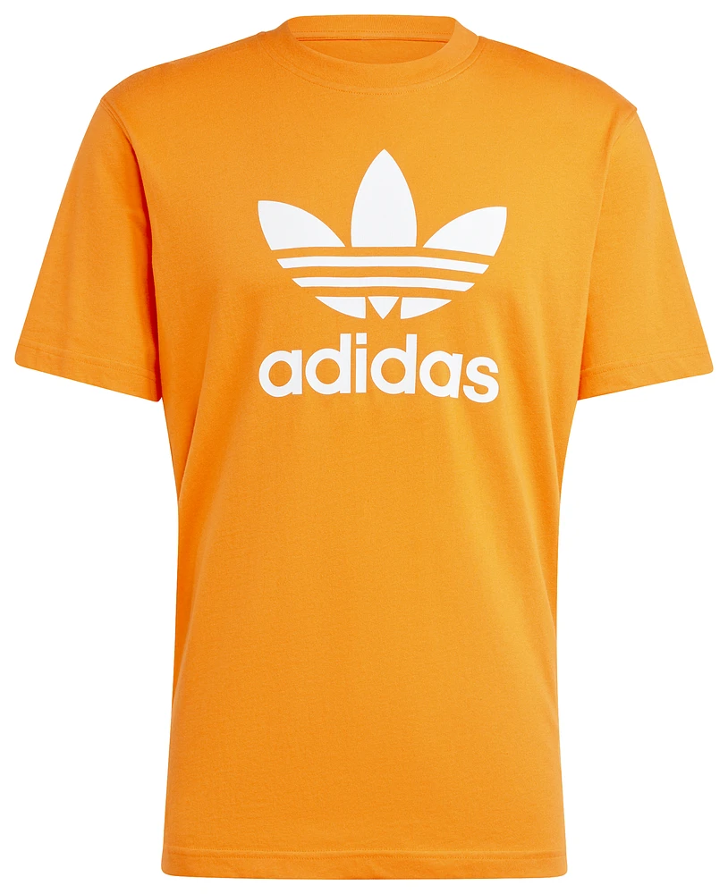 adidas Originals Mens adidas Originals Trefoil T-Shirt - Mens Orange Size S