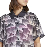 adidas Womens adidas Tiro Print Mesh Summer Shirt - Womens Putty Grey/Multicolor Size L