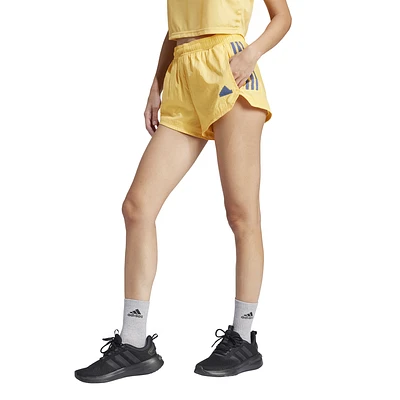 adidas Womens Tiro Cut 3-Stripes Summer Shorts - Semi Spark
