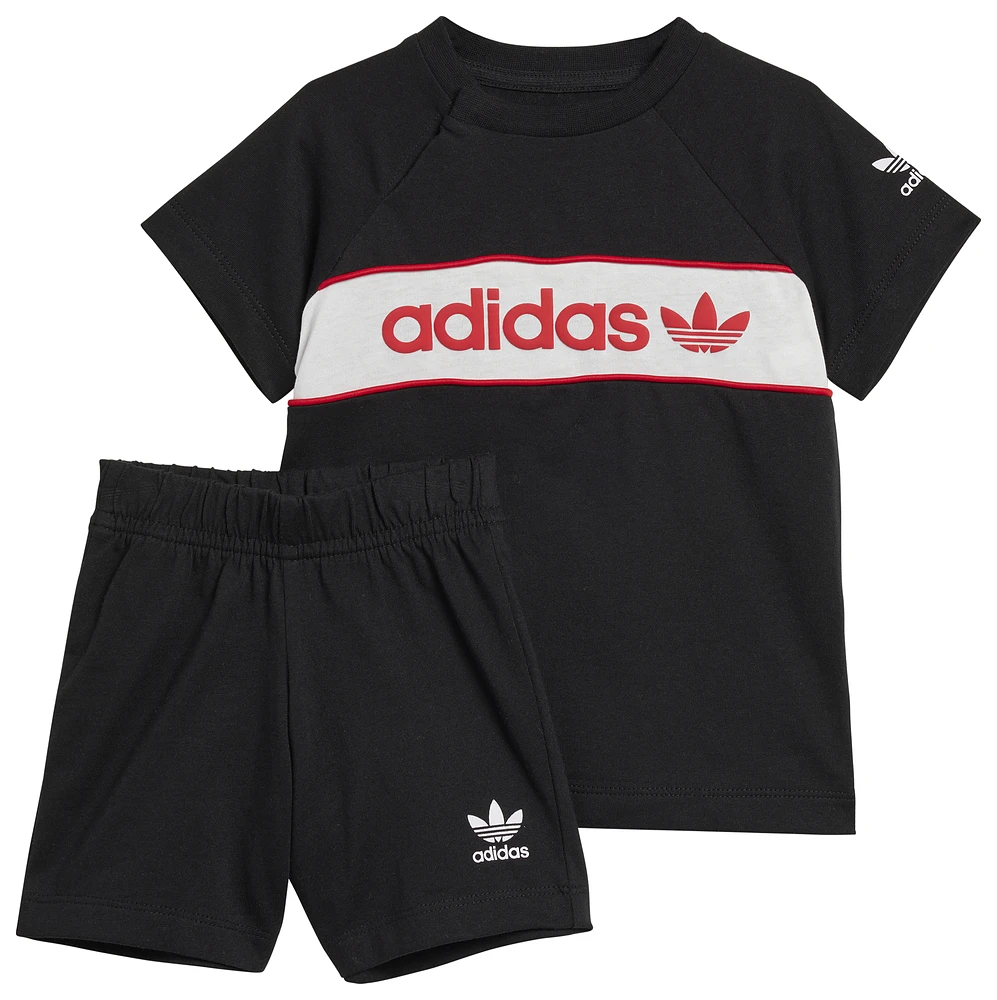 adidas Originals Boys NY T-Shirt & Shorts Set - Boys' Toddler Black/White/Red