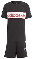 adidas Originals Boys NY T-Shirt & Shorts Set - Boys' Preschool White/Black/Red