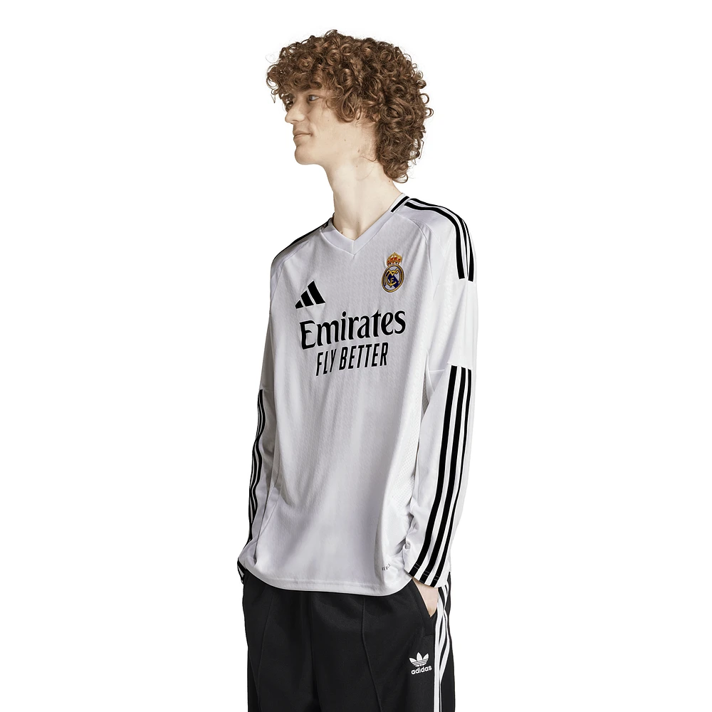 adidas Real Madrid 24/25 Home Long-Sleeve Jersey - Men's