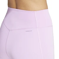 adidas Womens Optime 7-Inch Leggings - Bliss Lilac