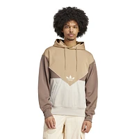 adidas Originals Mens adicolor Lifestyle Cutline Hoodie - Cardboard/Wonder Beige/Earth Strata