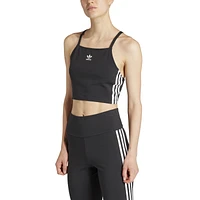 adidas Originals Womens adicolor 3-Stripes Crop Top - Black