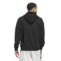 adidas Mens Dame Graphic Basketball Hoodie - Black