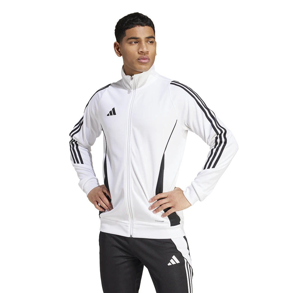 adidas Mens adidas Tiro24 Training Jacket - Mens White/Black Size XS