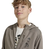 adidas Boys Disney Lion King Track Top - Boys' Grade School Simple Brown/Multicolor/Carbon