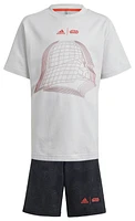 adidas Boys Disney Star Wars T-Shirt and Shorts Set - Boys' Preschool Bright Red/Grey