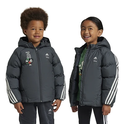 adidas Boys adidas Disney x Mickey Mouse Jacket - Boys' Preschool Carbon/Off White Size 2T