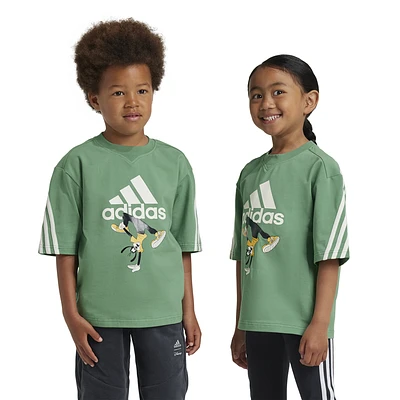 adidas Boys Disney Mickey Mouse T-Shirt - Boys' Preschool Preloved Green/Off White