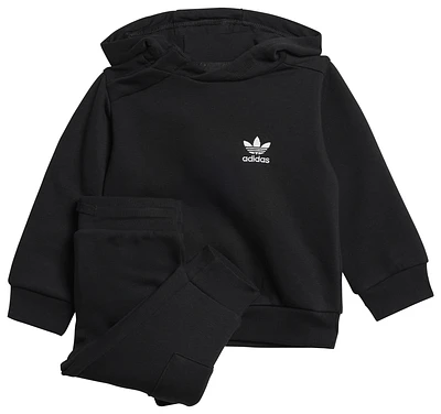 adidas Originals Boys adidas Originals Trefoil Essentials Hoodie and Joggers Set - Boys' Toddler Black Size 4T