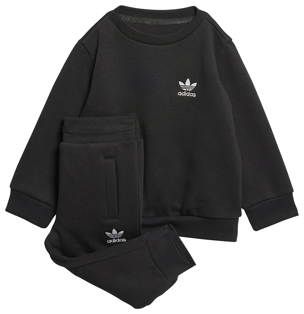 adidas Originals Boys Trefoil Essentials Lifestyle Joggers Set - Boys' Toddler Black