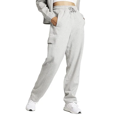 adidas Womens adidas ALL SZN Fleece Cargo Pants - Womens Medium Grey Heather Size XL