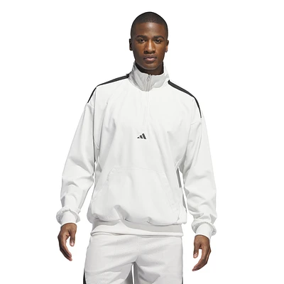 adidas Mens Select 1/4 Basketball Hoodie - Black/Orbit Grey