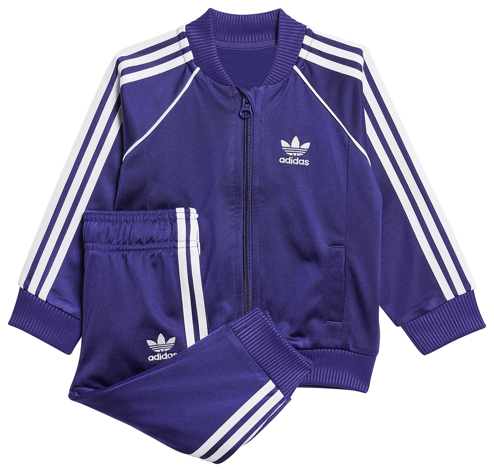 adidas Originals Girls Superstar Track Suit - Girls' Toddler Collegiate Purple