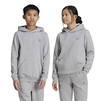 adidas Originals Boys adidas Originals Trefoil Essentials Lifestyle Hoodie - Boys' Grade School Medium Grey Heather Size S