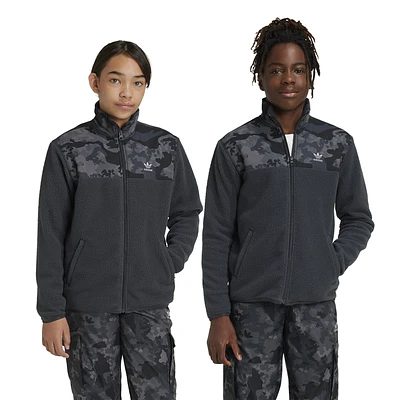 adidas Originals Boys adidas Originals Graphics Camo Lifestyle Jacket - Boys' Grade School Carbon Size XL