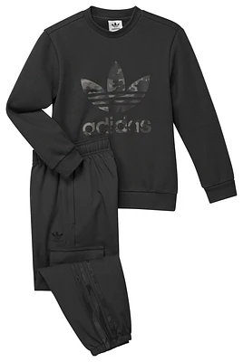 adidas Originals Boys Camo Fleece Set - Boys' Preschool Black/Grey