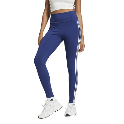 adidas Originals Womens adidas Originals 3 Stripe Leggings - Womens Dark Blue Size L