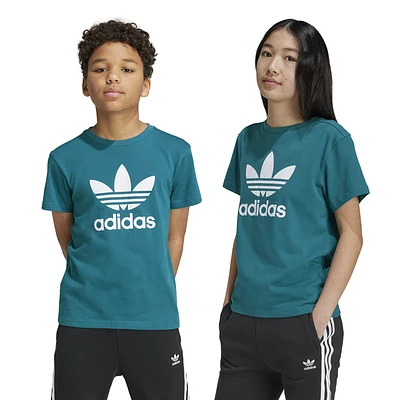 adidas Originals Girls Adicolor Trefoil T-Shirt - Girls' Grade School Legacy Teal