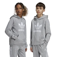 adidas Originals Boys adicolor Trefoil Lifestyle Hoodie - Boys' Grade School Medium Grey Heather