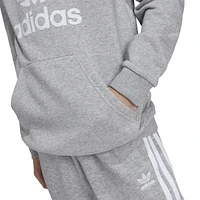 adidas Originals Boys adicolor Trefoil Lifestyle Hoodie - Boys' Grade School Medium Grey Heather