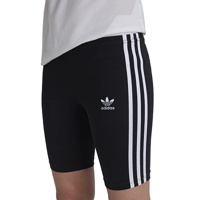 adidas Originals Girls adicolor 3-Stripes Lifestyle Cycling Shorts - Girls' Grade School Black