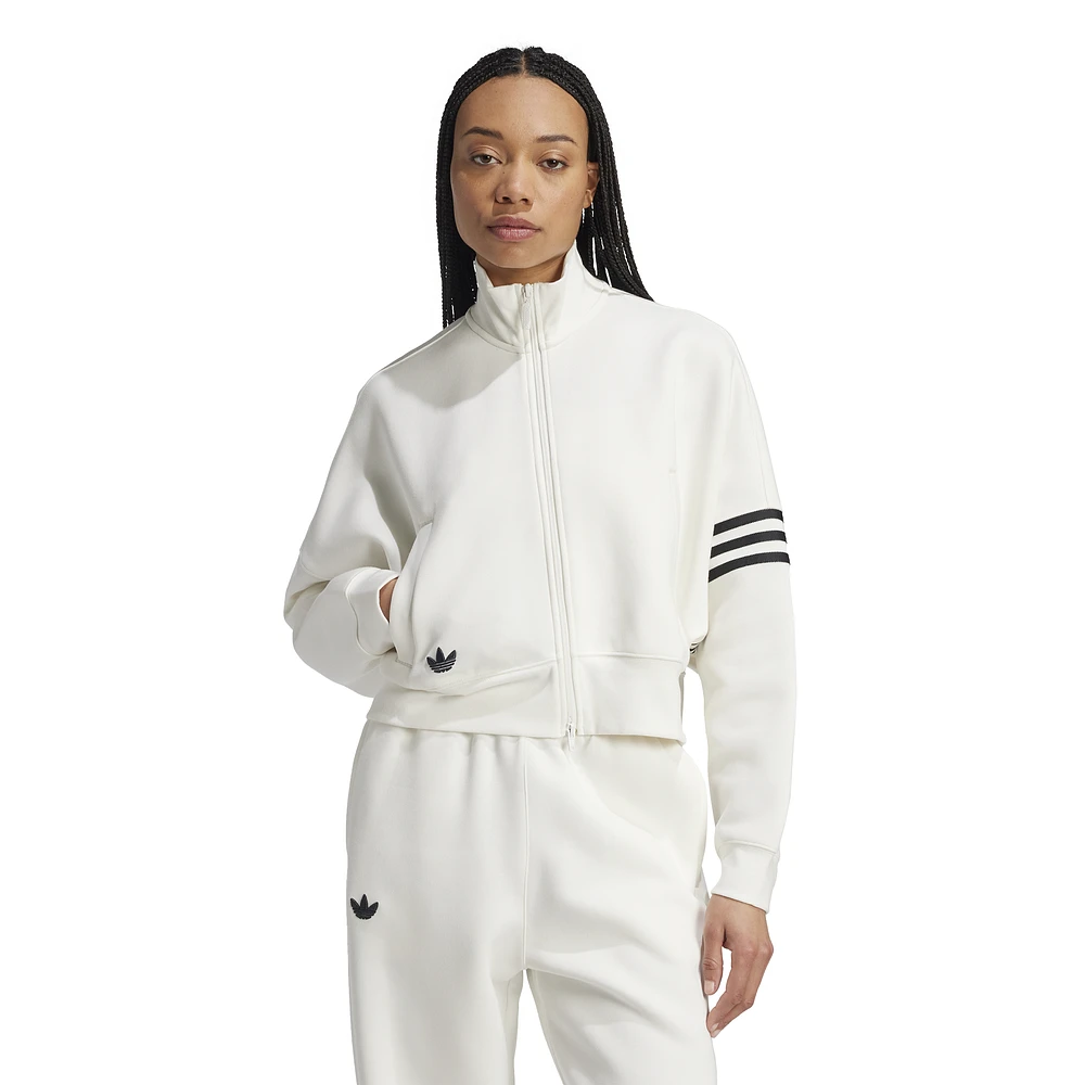 adidas Originals Womens adidas Originals Neuclassics Track Top - Womens Cloud White/Black Size M