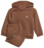 adidas Originals Boys Olympic Hoodie Set - Boys' Toddler Brown/White