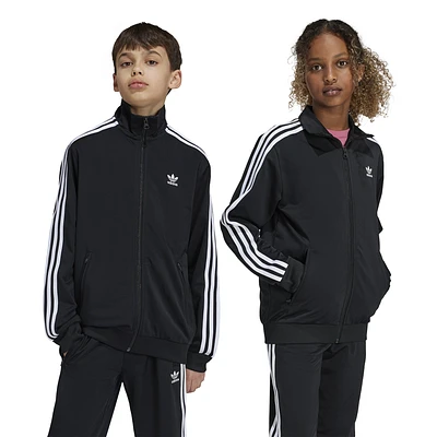 adidas Boys Firebird Track Top - Boys' Grade School Black/White