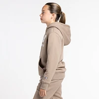 New Balance Boys New Balance Classic Fleece Hoodie - Boys' Grade School Mushroom/White Size M