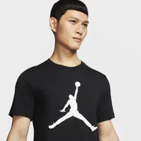 Jordan Mens Jordan Jumpman Crew T-Shirt - Mens Black/White Size S