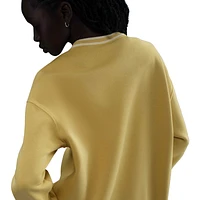 Nike Womens NSW Phoenix Fleece GX Oversize Long Crew - Saturn Gold