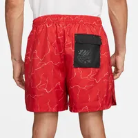 Nike Mens Nike Woven Electric Flow Shorts - Mens Black/Red Size S